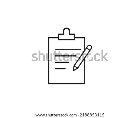 write document paper icon vector isolated design illustration.