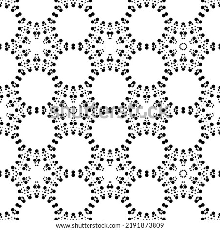 Abstract geometric pattern illustration,black and white dots pattern background.