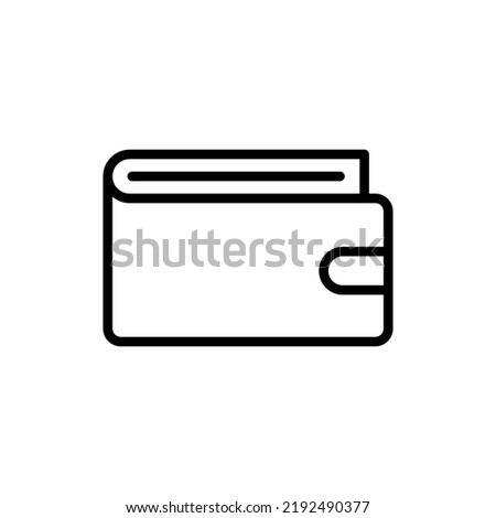 Wallet vector icon. Wallet line icon e commerce and marketing vector image.
