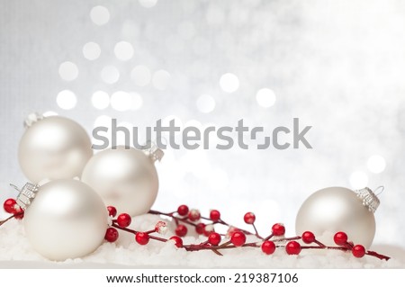 Christmas decoration against beautiful background. Useful as a christmas card.