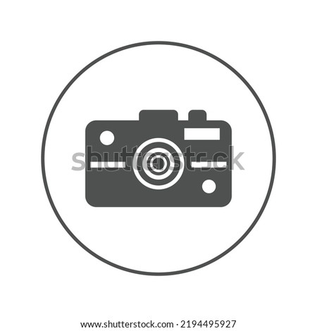 Photography dslr camera icon | Circle version icon |