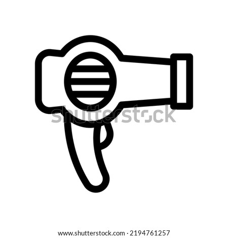 hair dryer line icon illustration vector graphic