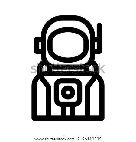 astronaut icon or logo isolated sign symbol vector illustration - high quality black style vector icons
