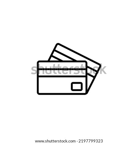 Credit card icon vector for web and mobile app. Credit card payment sign and symbol