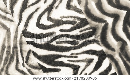 White Line Ethnic Art Painting. Tribal Texture Background. Islamic Pattern. Splash Drops Gray Zebra, Ethnic Art Pattern. Tribal Ornament Texture. Pastel Tiger