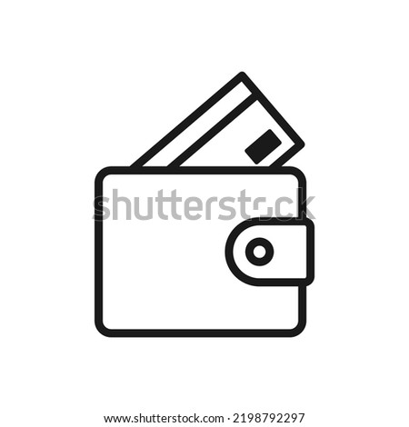 Linear digital wallet icon from Cryptocurrency economy and finance outline collection. Thin line digital wallet icon vector isolated on white background. digital wallet trendy illustration