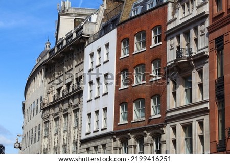London, UK. Architecture at Eastcheap Street, City of London.