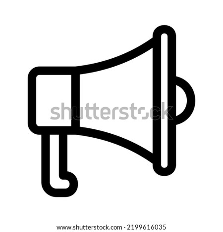 megaphone icon or logo isolated sign symbol vector illustration - high quality black style vector icons
