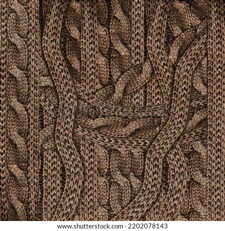 Brown Knitwear Fabric Texture for print