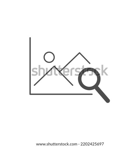 Set of Simple Search Related Lines Icons Vector. illustration vector. Eps.10