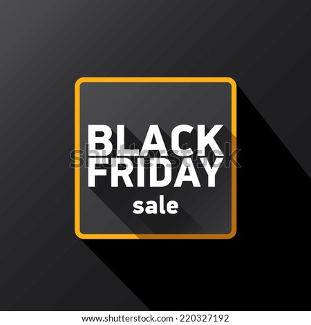 Black Friday sales tag.  vector illustration