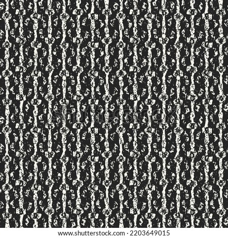 Monochrome Melange Textured Ornate Striped Pattern