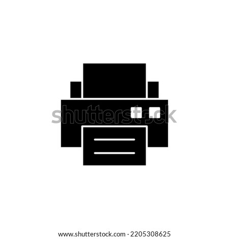 Print icon vector for web and mobile app. printer sign and symbol