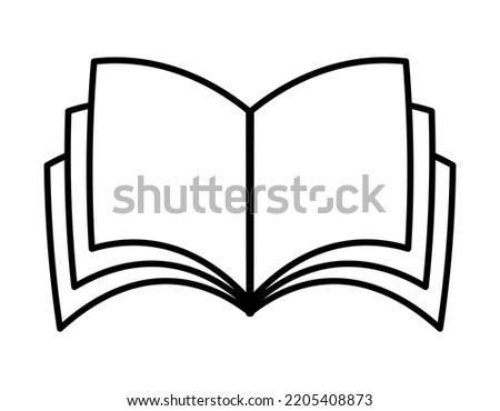 open book simple icon, vector illustration 