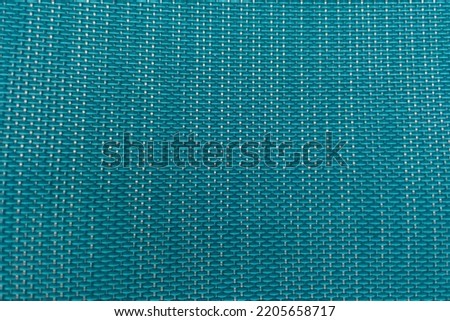 texture of woven fabric aqua color.