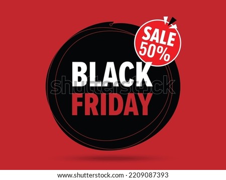 Black Friday Sale Abstract Background. Mega sale special offer, up to 50 percent Vector Banner.