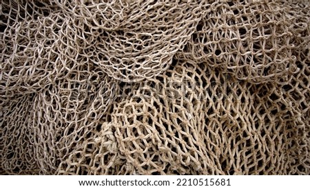 traditional fishing net as background