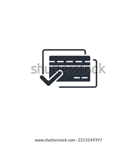 Payment approved thin line icons. Vector illustration isolated on white. Editable stroke.