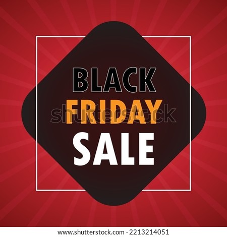 Black friday sale promotion offer and discount shopping promotion, ray effect