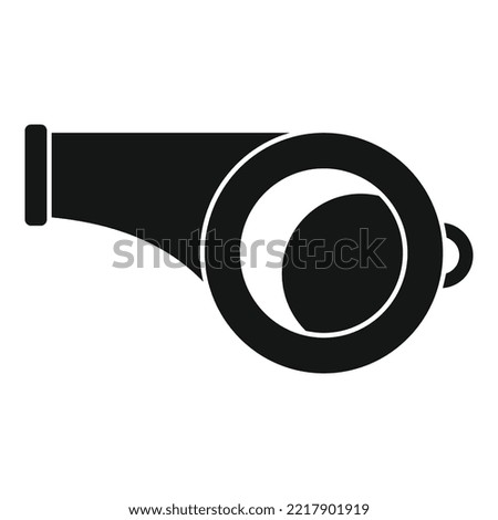Rescuer whistle icon simple vector. Flood hurricane. Fire victim