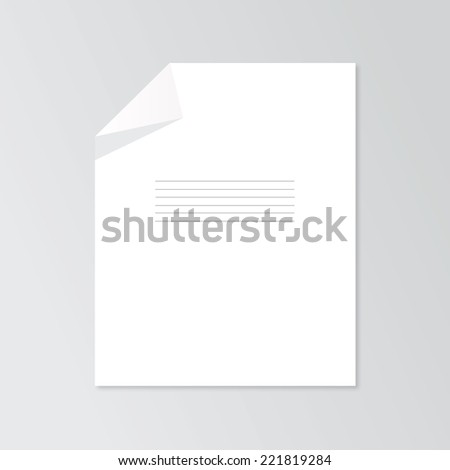  notebook isolated on white vector