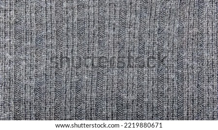 Grey woollen striped texture background