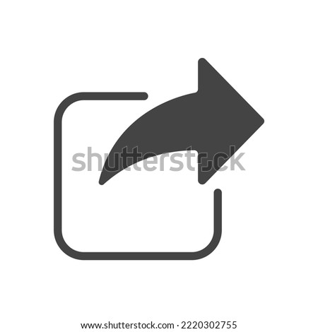 share icon internet arrow symbol illustration vector