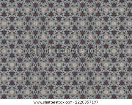 Brown flower ethnic ornament. Abstract pattern background for template 