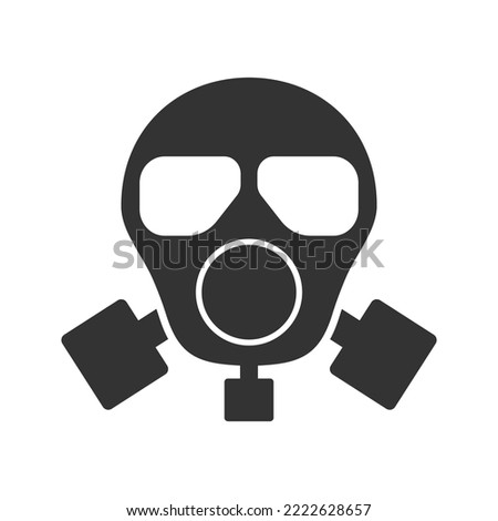 Nuclear mask icon, Vector graphics