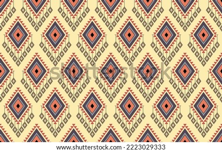 Ethnic geometric oriental and western pattern. American, Aztec,motif,tribal, textile pattern. design for fabric,curtain, background, carpet, wallpaper, clothing,wrapping,tile.textile Motif vector.