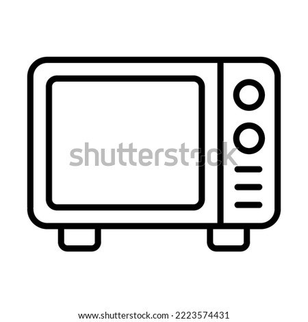 Microwave Icon Logo Design Vector Template Illustration Sign And Symbol Pixels Perfect