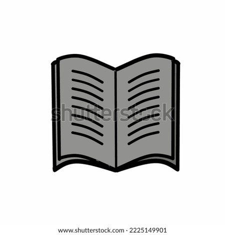Book Icon. Lecture or Library Illustration