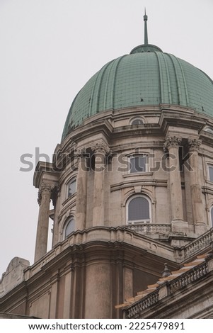 Beautiful dome in Buda Castle in Budapest