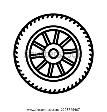 Tires icon. Tire sign. Vector illustration