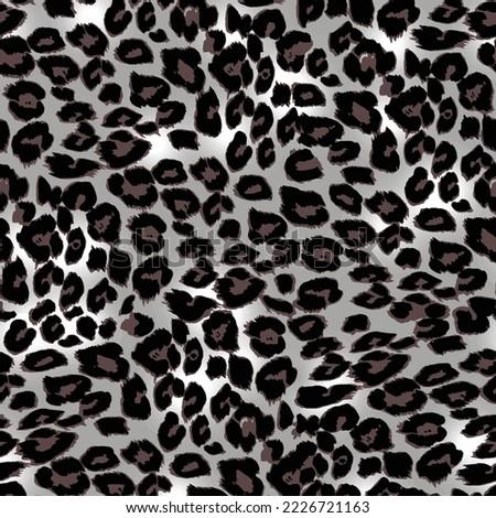 Leopard print vector seamless. Stylish background for fabric, paper, clothes. Animal pattern.