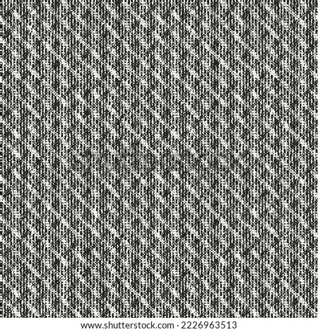 Charcoal Distressed Knit Textured Variegated Striped Pattern