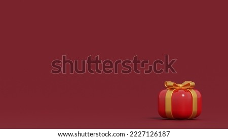 Merry Christmas and Happy New Year. Abstract minimal mock up scene. geometry podium shape for show cosmetic product display. stage pedestal or platform. winter christmas green background. 3D rendering