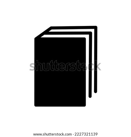 book icon on a white background. Vector illustration