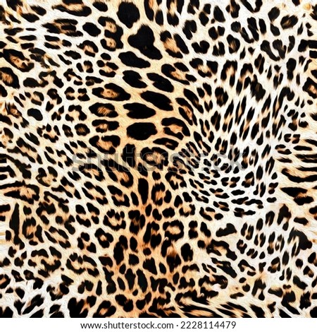 Seamless leopard pattern, jaguar skin, leopard texture, African animal print.