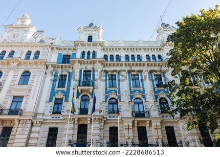 Art Nouveau building in Riga, Latvia