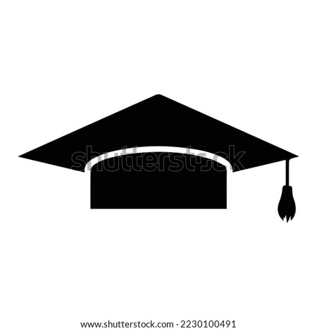 graduation cap icon, education vector, success