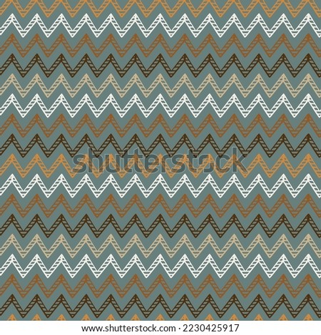 Boho Chevron Vector Seamless Pattern. Tribal Seamless Geometric Background. Zigzag pattern. Ethnic Texture. Abstract Traditional Decorative Ornament. Earth tone colors