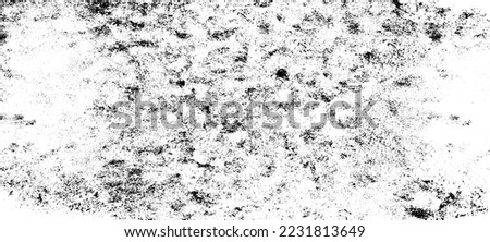 Scratched and Cracked Surface Grunge Texture Vector. Uneven Overlay. Distressed Grungy Effect. Vector Illustration.Black Isolated on White Background. EPS 10.