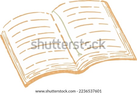 Illustration of an open book