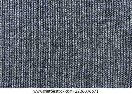 Gray soft stockinette surface texture as background
