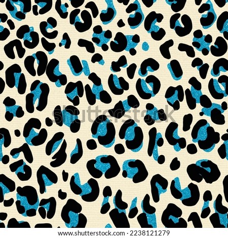 Glitter Detailed Seamless leopard pattern 80s 90s style Trendy exotic animal print Decoration Lines Hand Drawn Wallpaper Modern Style Seamless Design Mixed Geometric Pattern All Fashion Leather Dress