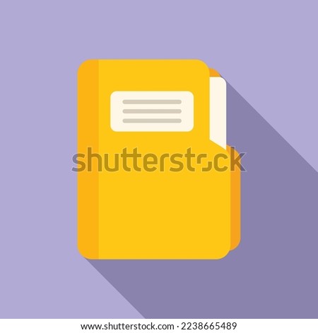 Finance bank folder icon flat vector. People payment. Digital service