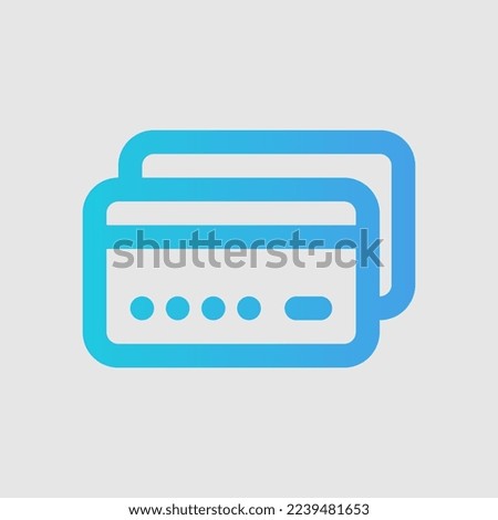 ATM card icon in gradient style about travel, use for website mobile app presentation