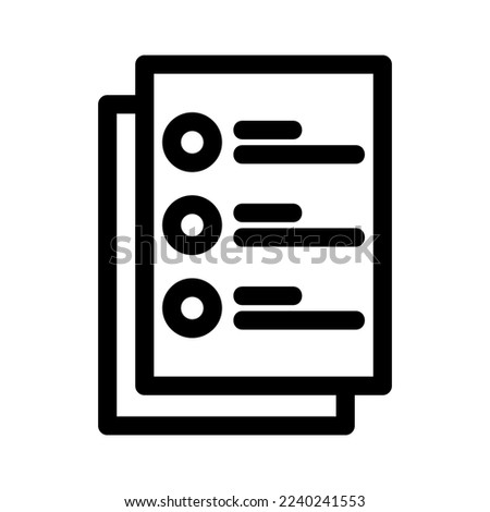 checklist icon or logo isolated sign symbol vector illustration - high quality black style vector icons
