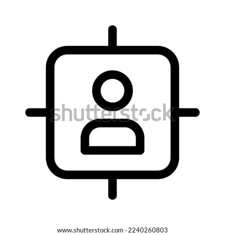 target user icon or logo isolated sign symbol vector illustration - high quality black style vector icons
